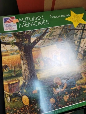 Rompecabezas vintage John Deere Autumn Memories 1000 piezas de Charles Friday Foto 1 de 4