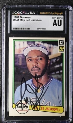 1982 Donruss Roy Lee Jackson #541 CGC JSA Auto Autographed Signed Blue Jays - Image 1 of 2