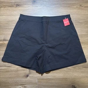 NEW SPANX Size XL Polished 6” Pull On Short Black Smoothing Fabric 20370R - Picture 1 of 7