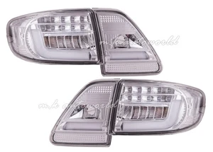 NEON LED Tail Lights CHROME for 2011 2012 2013 Toyota Corolla Altis - Picture 1 of 2