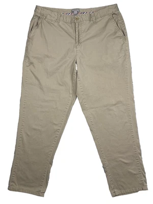 Pantalones Avenue para mujer 16 caqui firma chinos elásticos lavados a la piedra informales cómodos Foto 1 de 4