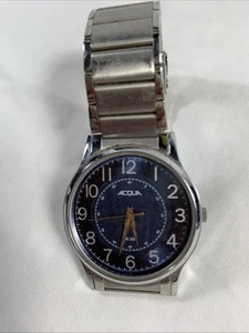 ACQUA WR 30M Silver Tone Quartz Analog Men's Watch **NOT TESTED** - Picture 1 of 5
