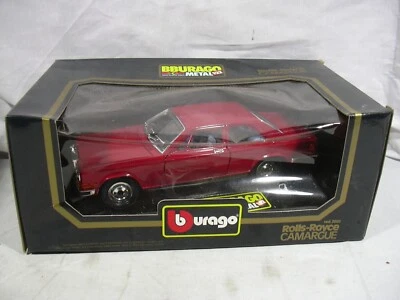 BBURAGO BURAGO '80 's  1/18 DX 3001 ROLLS ROYCE CAMARGUE ROSSA RED W/BOX - Immagine 1 di 4