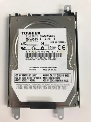 TOSHIBA MK2035GSS HDD2A30 2.5" 200GB SATA HARD - Image 1 of 3