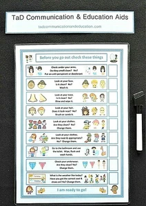 ANTES DE SALIR LISTA DE VERIFICACIÓN - ADHD Autismo SEN Demencia Alzheimer PECS Memoria - Imagen 1 de 21