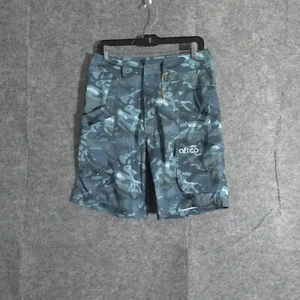 AFTCO Board Shorts Mens 30 Blue Camo Stretch Performance Tactical Fishing Active - Picture 1 of 15