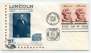 1114 3c Lincoln Cooper Union StarCraft por Gilmond FDC - Imagen 1 de 1