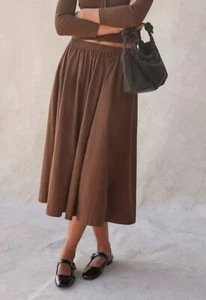 Free People Free-est Perfect Tones Midi Rock Pull-On Strand Baumwolle M NEU 279901 - Bild 1 von 7