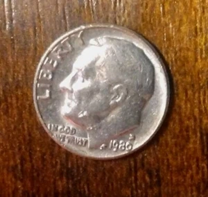 1980 "D" Roosevelt Dime 10 Cent Error DDO On Date, Mint Mark, In God We Trust - Picture 1 of 13