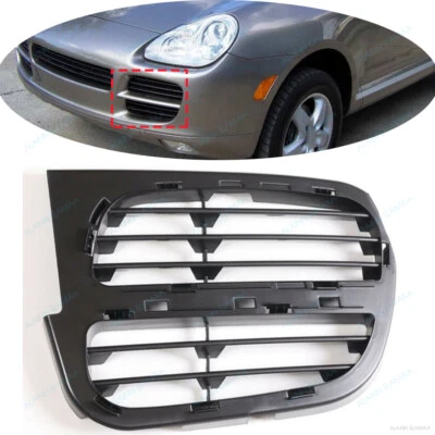 Parachoques delantero izquierdo cubierta lateral rejilla t apta para Porsche Cayenne Base S 2003-2006 Foto 1 de 4