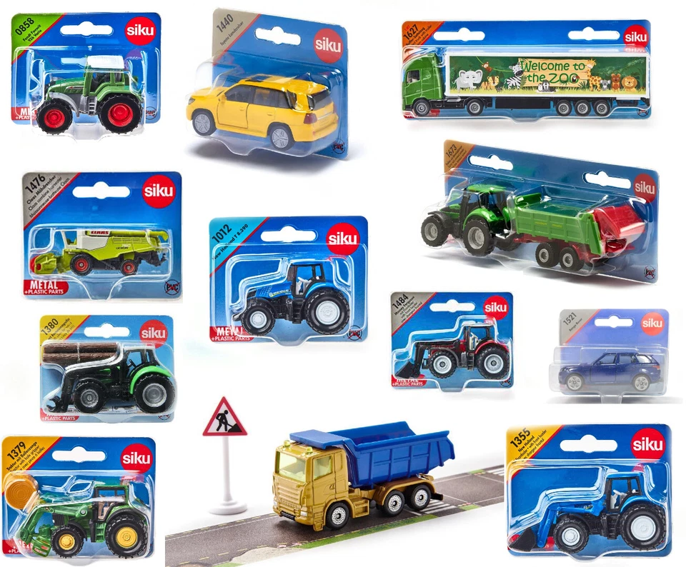Siku Diecast Tractors Trucks Cars Jeeps Farming Collection Mini 1.87 Scale - Image 1 of 1