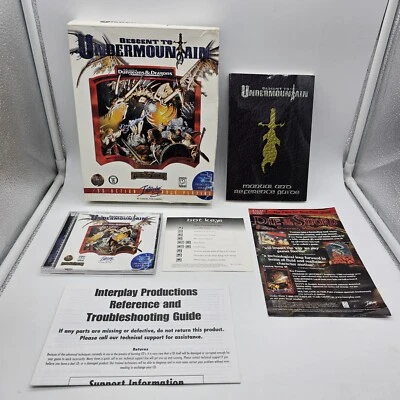 Descent To Undermountain PC 1997 AD&D Advanced Dungeons & Dragons BIG BOX PC  - Image 1 of 4