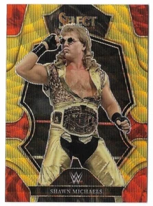 SHAWN MICHAELS 2023 PANINI SELECT WWE GOLD FLASH PRIZM CARD #8/10! - Picture 1 of 1