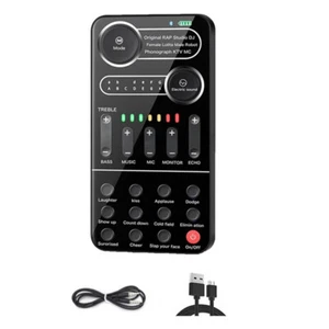 K9 Voice Changer Live Sound Card 12 Electric Tones Microphone Live8937 - Photo 1/6