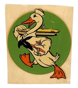 WW2 WWII US Navy CASU 22 Squadron Insignia Decal Design by Walt Disney Studios - Picture 1 of 2