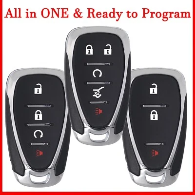 Para 2018 2019 2020 2021 Chevrolet Equinox Bolt Sonic Spark controle remoto chaveiro inteligente  - Imagem 1 de 4