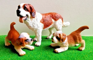 Schleich® Bernhardiner und Welpen Junge Set 3 Tiere Hund - Bild 1 von 2