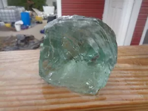 Glas Felsenschlacke ziemlich klar aquagrün 3,12 Pfund WW100 Felsen Landschaft - Bild 1 von 2