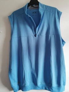 Adidas Vest Men's XL Blue Sleeveless T-Shirt Sports Gym - Picture 1 of 5