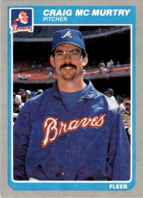 1985 Fleer Craig McMurtry . Atlanta Braves #333 - Image 1 of 2