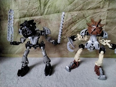 Lego Bionicle 2x Bohrok-Va: 8566 Onua Nuva, 8568 Pohatu Nuva Figur Set Konvolut - Bild 1 von 4