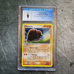 CGC 9 Piloswine 13/109 Rare Holo Pokemon EX Team Rocket Returns - Picture 1 of 2