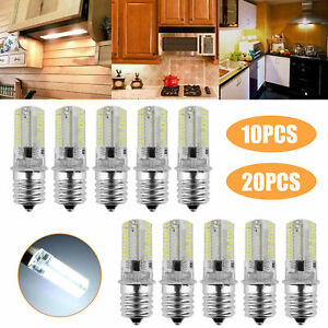 2/10Pcs E17 LED Bulb Microwave Oven Light Dimmable 4W Natural White 6000K Lights