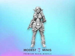Itaka Pinup Rogue | 32mm 28mm DnD Mini | Resin | Dungeons and Dragons - Picture 1 of 1