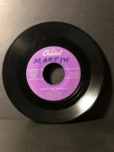 Dean Martin PROMISE HER ANYTHING (45RPM 7” Single) Capitol (J207) - Picture 1 of 3