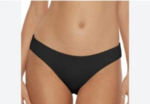 Parte inferior de bikini negra Becca by Rebecca Virtue Adela Hipster talla grande trasero ceñido - Imagen 1 de 6