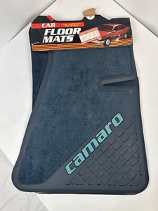NOS Plasticolor Floor Mats Chevy Camaro 1982 And Up Vintage Deadstock Blue - Picture 1 of 8