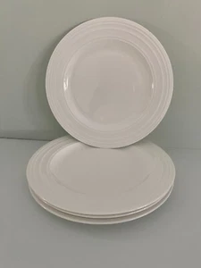 NEW Mikasa Ciara Set of 4 Salad Plates 9" Bone China White MIKASA Plate New - Picture 1 of 7