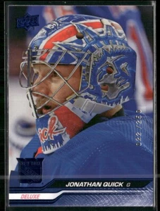 Jonathan Quick 2023-24 Upper Deck Extended Series Deluxe #588 NY Rangers/250 - Imagen 1 de 2