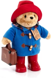 PADDINGTON BEAR Paddington with Boots Embroidered Coat & Suitcase Large - Picture 1 of 12