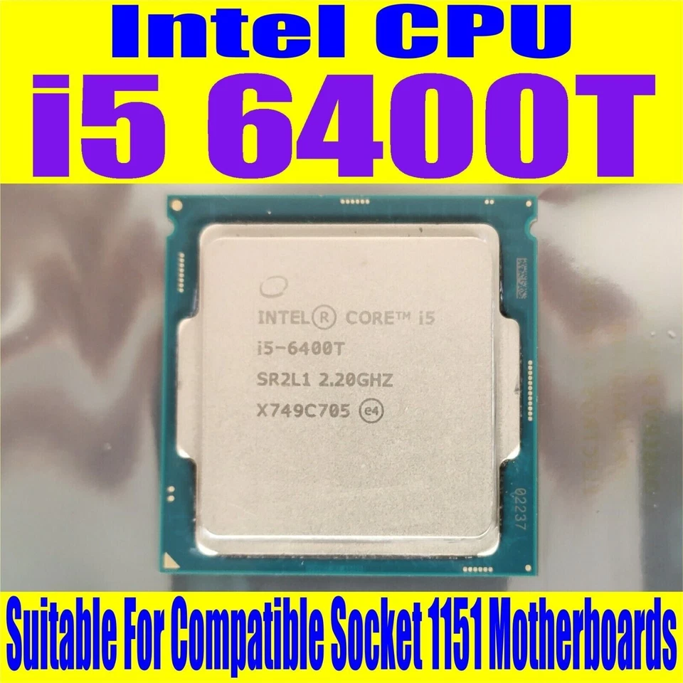 Intel Core i5-6400T LGA1151 CPU Processor i5 6th Gen i56400T LGA 1151 i5 6th Gen - Image 1 of 2