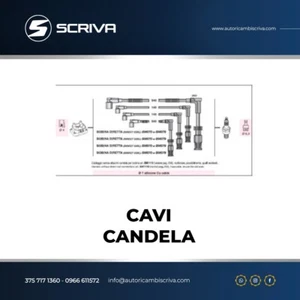 KIT CAVI CANDELA ALFA ROMEO 145 146 156,GTV,166 1.4 1.8 2.0 Twin Spark 16V - Imagen 1 de 1