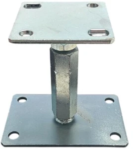 Stützenfuß Pfostenträger höhenverstellbar 100x100 mm galvanisch verzinkt Carport - Bild 1 von 1