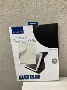 Insignia Universal FlexView Folio Case for 10" tablets Black - Picture 1 of 2
