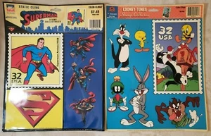 Colección Static Cling USPS - Superman y Looney Tunes - Imagen 1 de 3