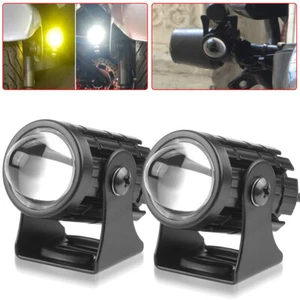 2x Mini Motorcycle LED Spot Light Fog Driving Work Lamp Headlight ATV Waterproof - Picture 1 of 12