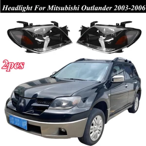 Front Headlight Head Lamp w/Blub Assembly For Mitsubishi Outlander 2003-2006 - Picture 1 of 6