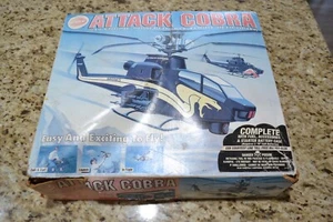 Used Cox Attack Cobra Helicopter BOX, INSTRUCTIONS & DECALS # 436276 From 10/97 - Picture 1 of 8