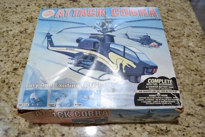 Used Cox Attack Cobra Helicopter BOX, INSTRUCTIONS & DECALS # 436276 From 10/97 - Image 1 of 4