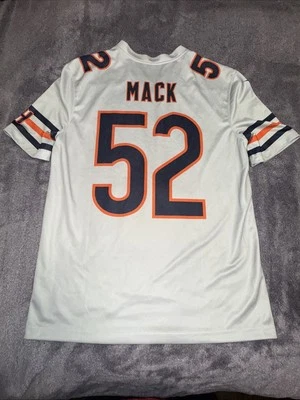 Camiseta deportiva gris mediana Nike NFL On Field Dri Fit Chicago Bears #52 Khalil Mack Foto 1 de 4