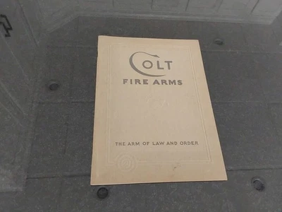 Vintage 1933 Colt Firearms "The Arm of Law & Order" Gun Revolver Pistol Catalog - Image 1 of 4