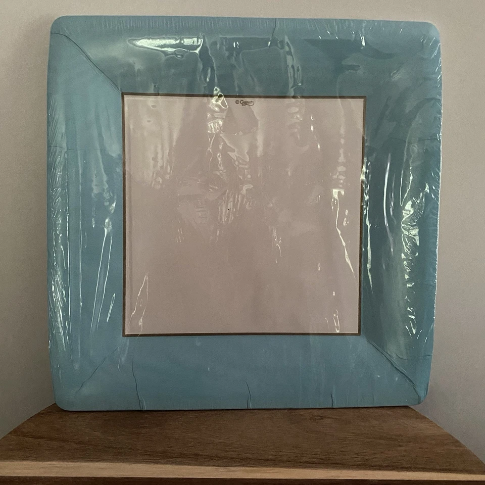 Caspari Tiffany Azul Grosgrain 8 Platos de Cena 10 Pulgadas Nuevo Sellado Fiesta Ducha Foto 1 de 3