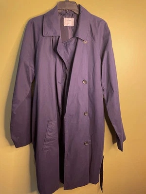 NWT Old Navy Women’s XL Tall Navy Belted Blue Women’s Trench Coat  - Image 1 of 4