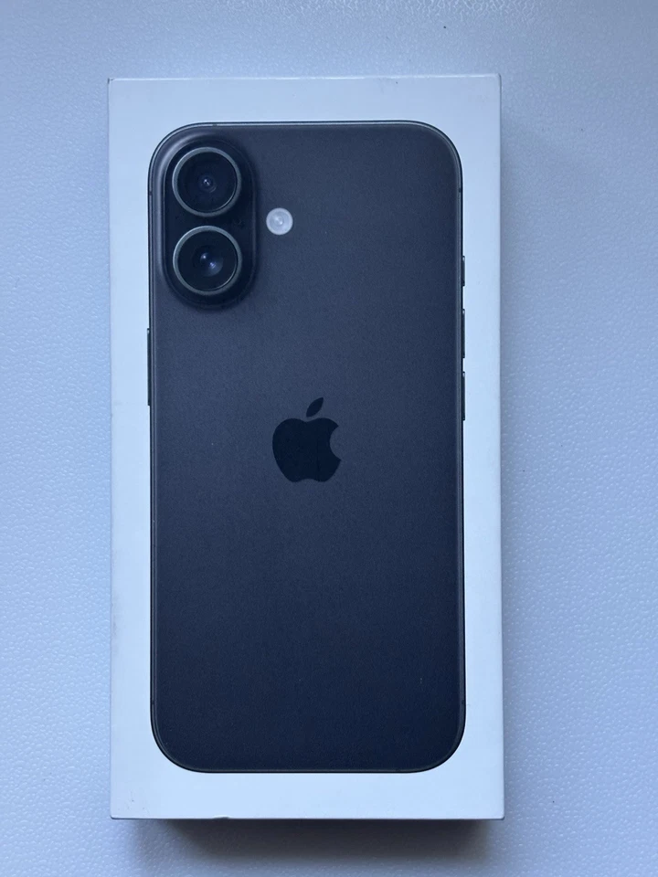Apple iPhone 16 - Unlocked - Black - 128GB - Brand New In Box One Year Warranty - Image 1 of 4
