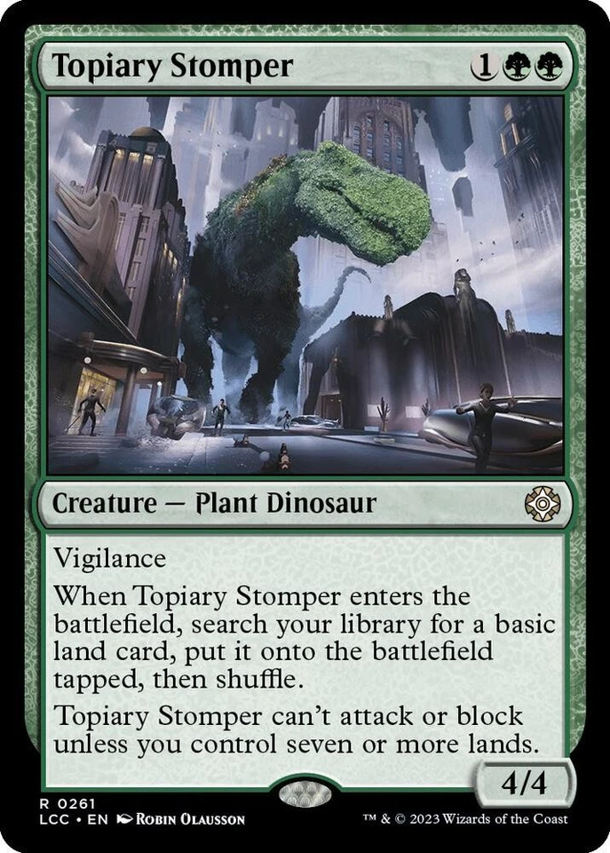 Topiary Stomper R Commander: The Lost Caverns of Ixalan Creature 261 - Image 1 of 1
