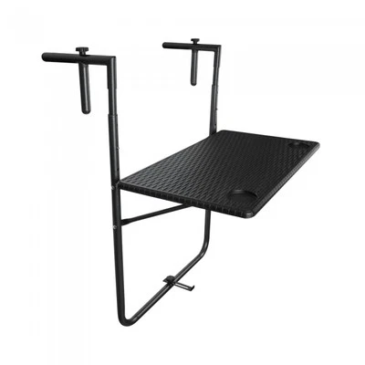 GRINDI IN THE GARDEN Balkon Klapptisch Hängetisch Klappbarer - SSB 4, Schwarz